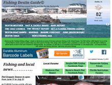 Tablet Screenshot of fishingdestinguide.com